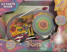 Trolls 3 Band Together DJ Trollex Party Mixer Turntable-lights And NEW