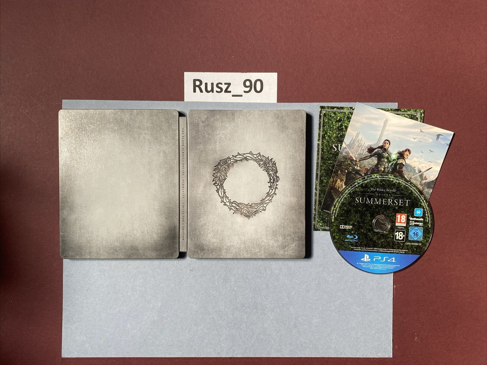 The Elder Scrolls Online Summerset PS4 Steelbook Collectors Edition NO DLC