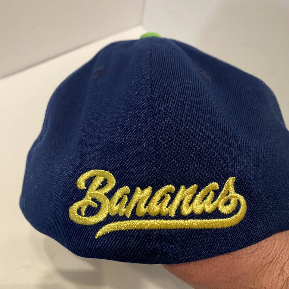 Savannah Bananas Hat Baseball Cap Navy White Lime Zephyr Stretch Flex