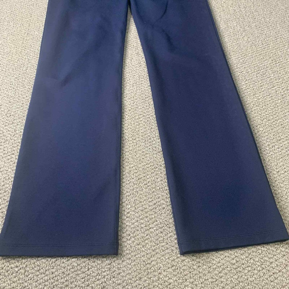 Betabrand Womens Dress Pants Size Medium Blue Bootcut Leg Classic