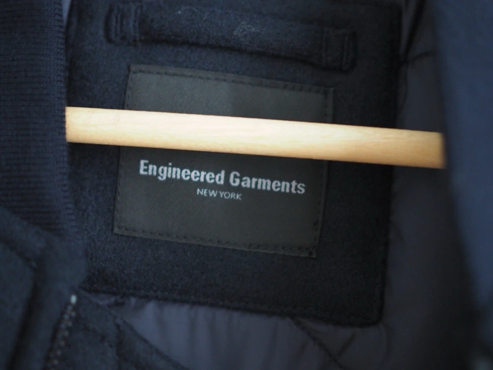 Engineered Garments NY Pufftech Bomber Navy Uniqlo Heattech Jacket Navy LARGE - Image 2 of 4