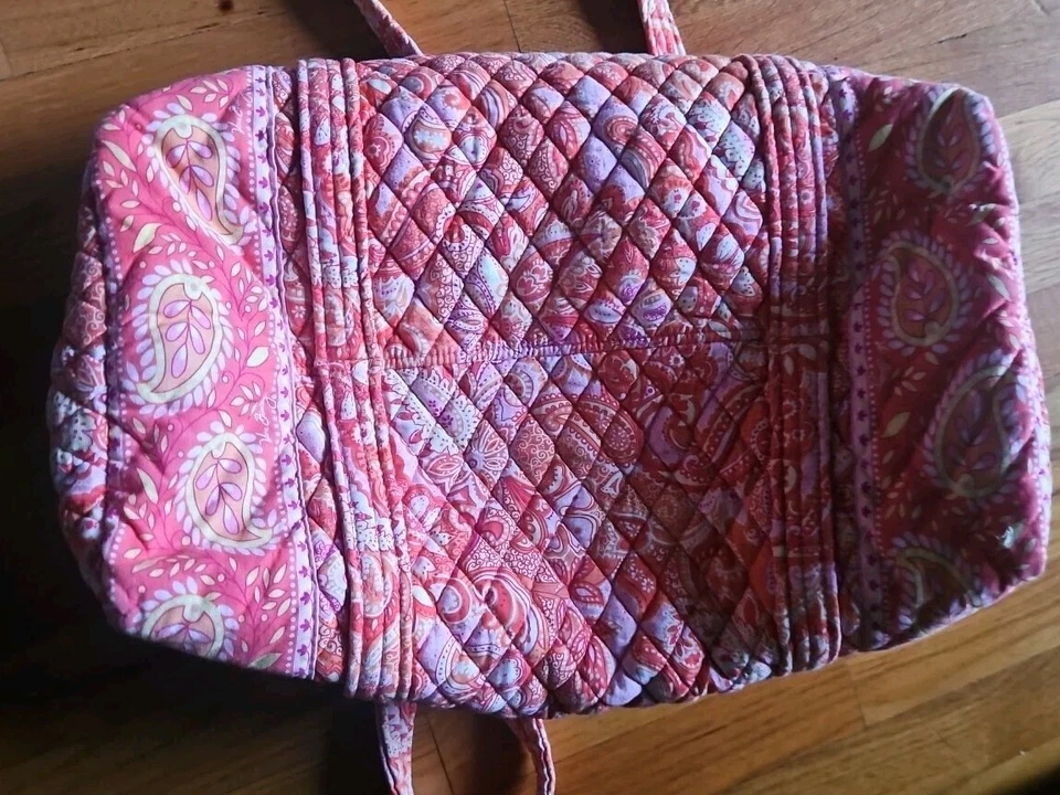 Bolso de Lona Mediano VERA BRADLEY COLOR ROSA MELOCOTÓN Foto 4 de 4