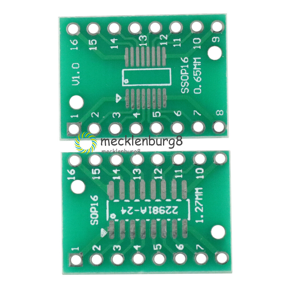 20 Pezzi Sop16 SSOP16 TSSOP16 A DIP16 0,65/1,27 Mm IC Adattatore Pcb 88333517 - Foto 11