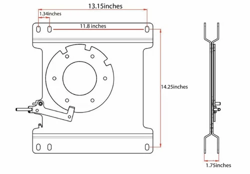 US For 1997-2024 Ford Econoline E150 E250 E350 E450 PASSENGER SEAT SWIVEL 360° - Picture 9 of 17