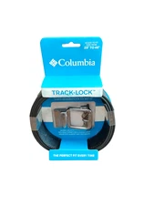 Columbia Track Lock Belt Mens Size 28-48 Black Ratcheting No Hole Dress Office