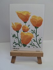 ACEO ORIGINAL Acrylbilder. Blume, Textur, hh.art, Helena Hambrook