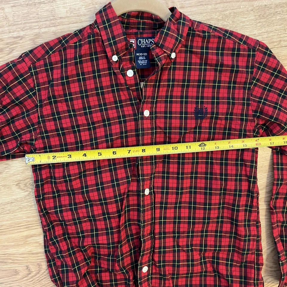 Camisas a Cuadros CHAPS RALPH LAUREN Niño Tallas S, M Abotonadas Navidad A Juego  Foto 3 de 4