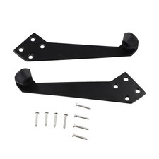 2 Pack of 90 Degree Stainless Steel Door Stops with Noise Reduction Pads