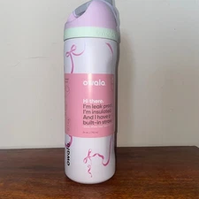 Owala 24oz Water Bottle Tied And True Pink Bows Limited Edition FreeSip