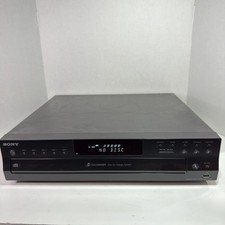 Sony CDP-CE500 5 Disc CD Changer Player USB Port Tested Works No Remote