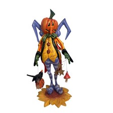 House of Hatten 2003 Halloween 16" Tall Pumpkin Man Fairy Goblin Signed D.CALLA