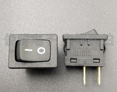 1pc DEFOND CRT-1115-0 u On Off Power Rocker Switch 10A 250VAC 2 Pins  #F9