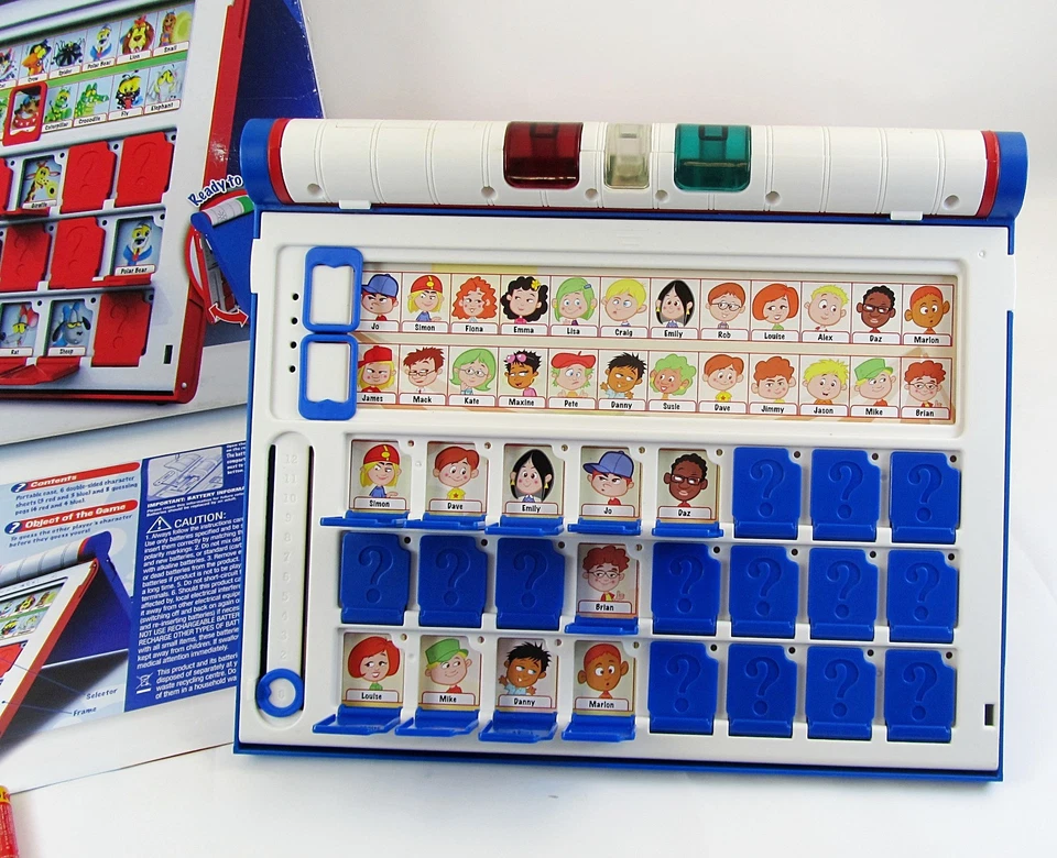 Electronic Guess Who Extra Board Game Milton Bradley 2011 Complete Working - Image 2 of 4