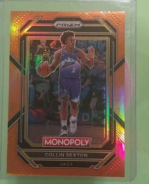 2022-23 Panini Monopoly Prizm #85 Collin Sexton Orange /124 Jazz