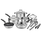 Cuisinart 12 Piece Stainless Steel Cookware Set Multi Pro BRAND NEW FREE SHIP 🔥