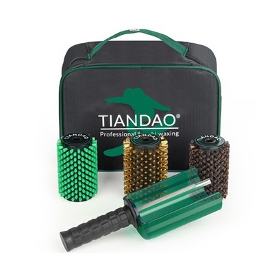 TIANDAO Ski Wax Kit with Quick Change Axle, 100mm Roto Brush Set for Skis Sno...