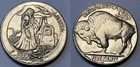 1930 HOBO NICKEL TOKEN GRIM REAPER GRAVE YARD COLLECTION BUFFALO ART GIFT FREE