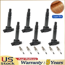 6X Ignition Coils UF495 and Iridium Spark Plugs For Toyota Tacoma 4Runner 4.0L