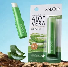 Sadoer 98% AloeVera lip balm clear 2.7 g