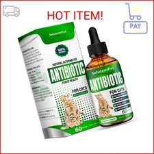 Cat Antibiotic for Infections, UTIs, Respiratory Moments, Cold,  Allergies  An