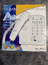 Corded White Speaker Phone 13 Memory T1877; Not opened; Ships Daily 