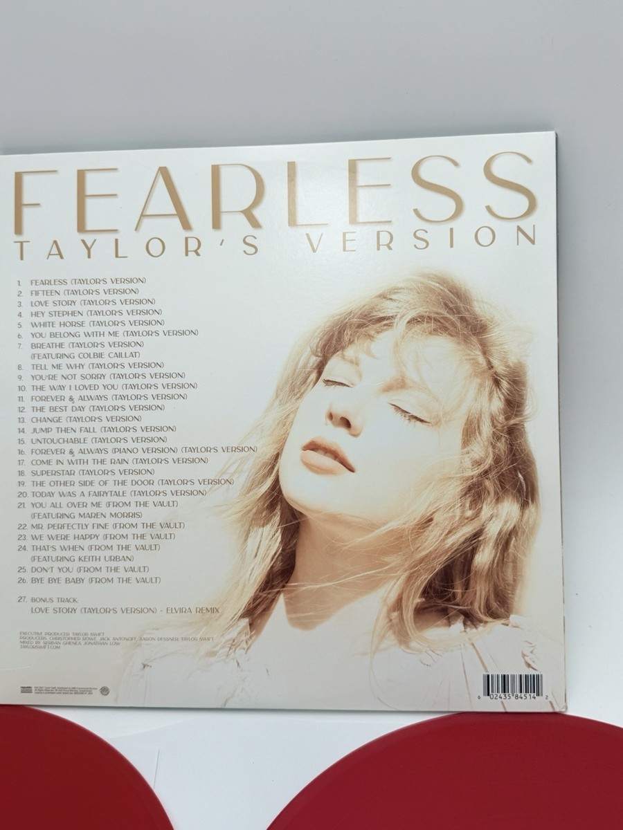 FEARLESS by Taylor Swift (taylors Version)2021 3 Red Lps, Vinyl