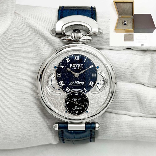 Bovet 19Thirty Guilloché 42 mm Blue Dial