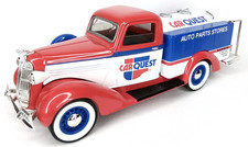 Car Quest Auto Parts 1936 Dodge Tanker Truck Diecast Lockable Coin Bank 1:24