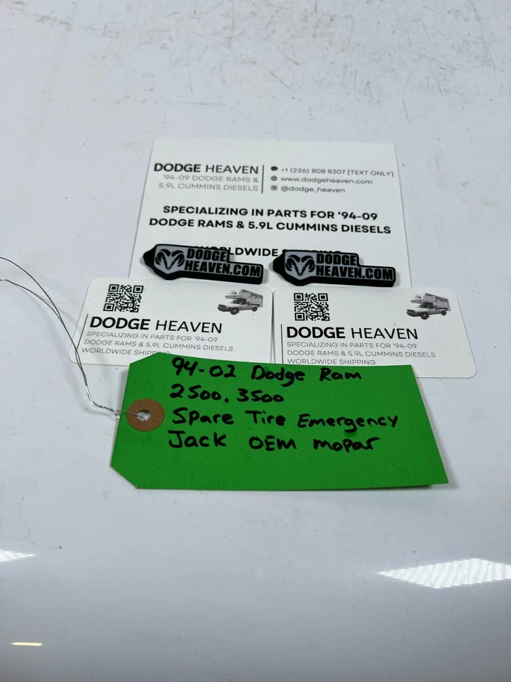 OEM Mopar 1994-2002 Dodge Ram 2500 3500 neumático de repuesto gato de botella de emergencia Foto 3 de 4