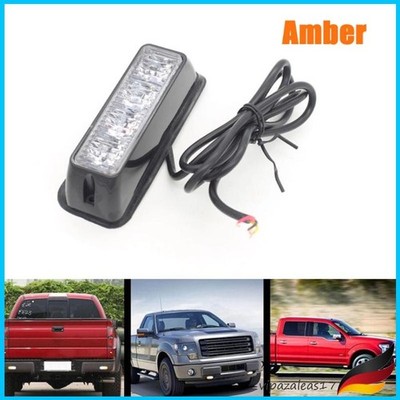 4 LED Car Truck Emergency Beacon Light Bar Hazard Strobe Warning 2 Flashing Mode