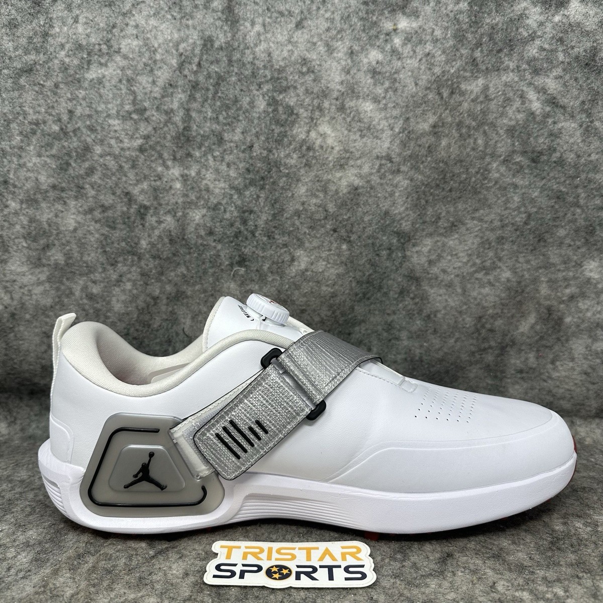 Nike Air Jordan Air Rev Golf Shoes Mens Size 14 White Black Silver