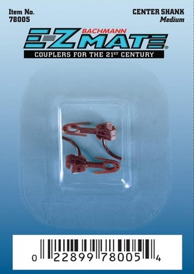 Bachmann Trains - E-Z MATE COUPLERS - CENTER SHANK - MEDIUM (12 pair (US IMPORT)