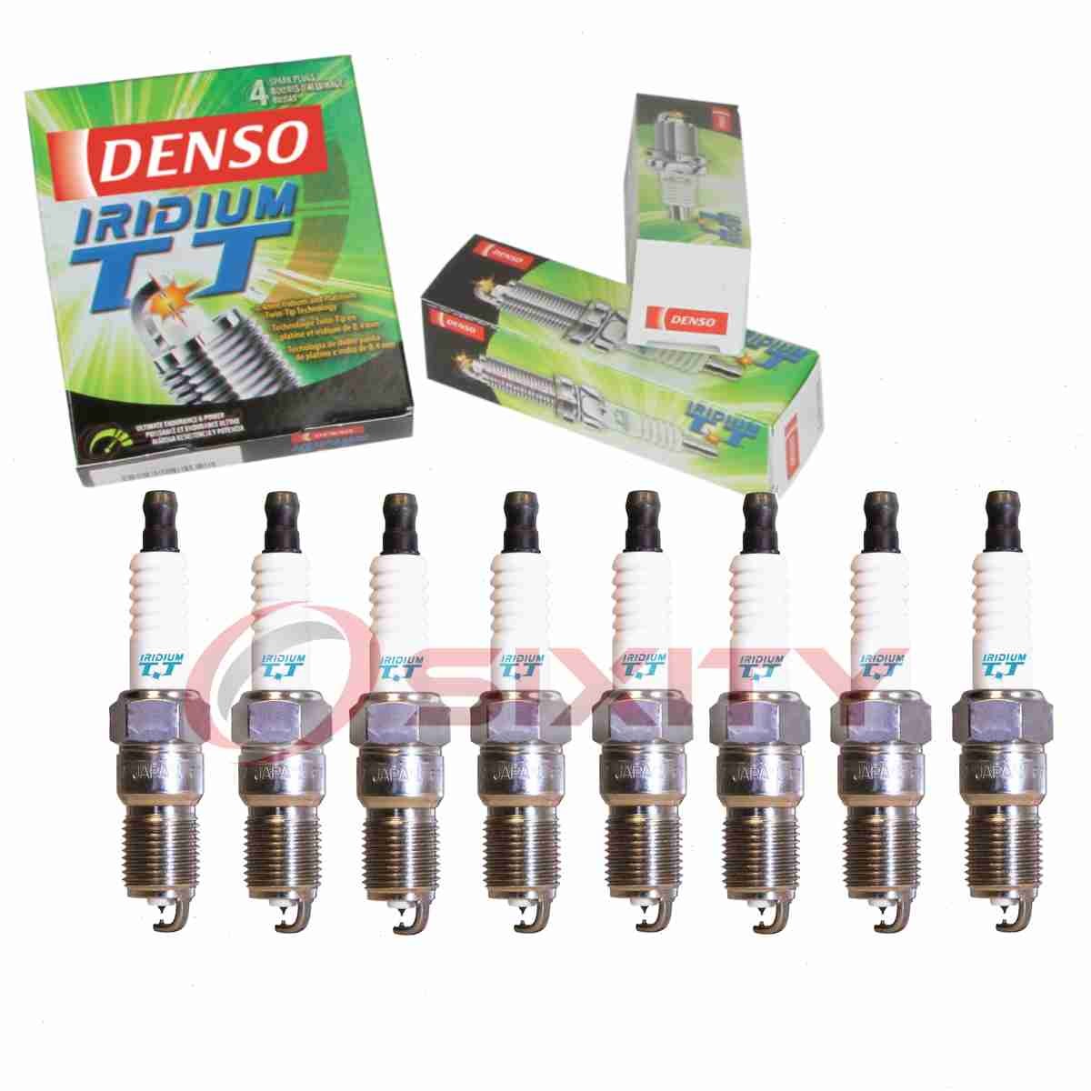 8 pc Denso Iridium TT Spark Plugs for 2004 Ford F-150 Heritage 5.4L V8 de