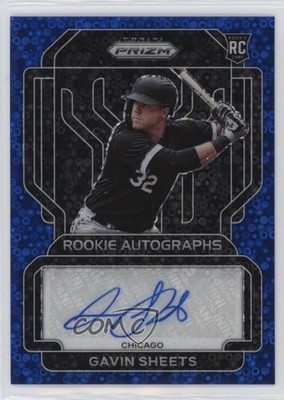 2022 Panini Prizm Rookie Blue Donut Circle 6/50 Gavin Sheets #RA-GS Auto RC ms9
