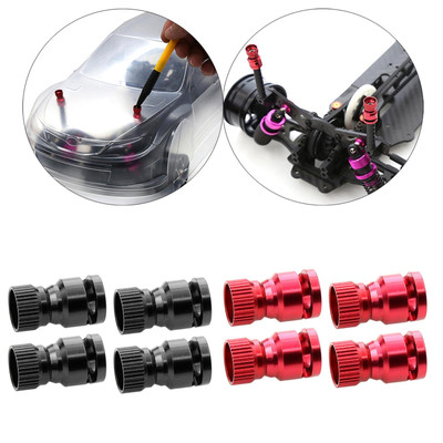 4 Stck. Aluminiumlegierung Schale Karosserie Pfosten Loch Locator für die meisten RC Auto Teile Upgrade