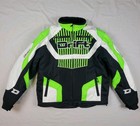 Drift Racing Lined Insulated Black Snowmobile Jacket Men L Reflective 3 In 1