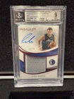 2018 Panini Immaculate Luka Doncic Rookie Patch Auto Red /14 BGS 9