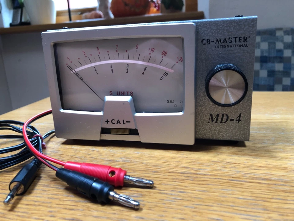 S-Meter -GEPRÜFT- CB - Master MD 4 -Top Zustand- FUNK S - Meter Groß Amateurfunk - Bild 4 von 4