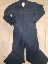 Dogs Brand USA made Navy Utility Navy Blue WORK Coveralls Medium Regular