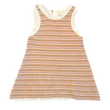 Rylee + Cru Pink Stripe Crochet Tank Mini Dress Toddler 2-3 Years
