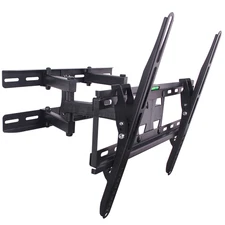 Full Motion TV Wall Mount Bracket Dual Arm Tilt Swivel 23–55" VESA Up to 400x400