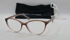 Image of Armani Exchange Eyeglasses Frames AX 3053 8257 53-16-140 Pink Crystal No Lenses