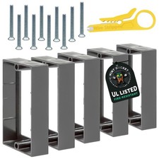 3/4" Single Gang Outlet Extenders, UL Listed, Includes Screws and Wire Stripp...