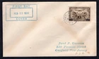 CANADA 1932 FDC Cover; #C3 Surcharged Airmail Stamp