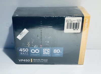 Antec VP450 450 watt ATX 12v v2.3 Power PSU 120mm Fan New Sealed