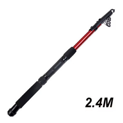 Telescopic Light Action Red 7' 9'' Spinning Rod