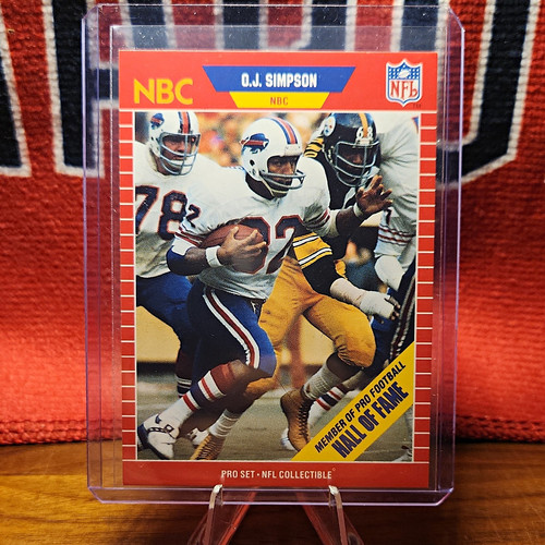 O.J. Simpson #29 card from 1989 Pro Set Announcers