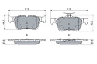Bremsbelagsatz Hinten FüR Ford Galaxy III CK MK VAN Mondeo V CE Limo CD Ab 18->