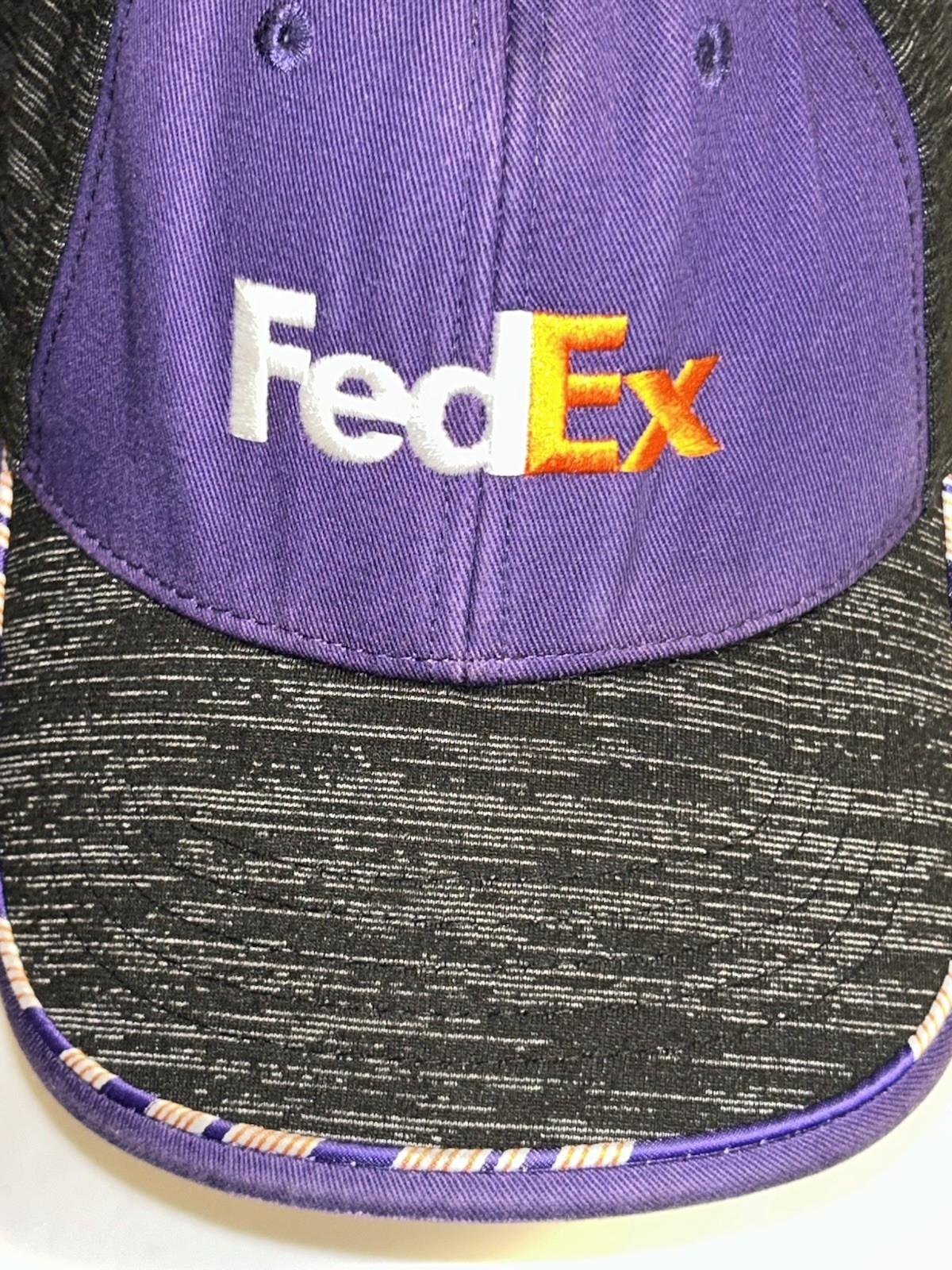 FEDEX HAT CAP ADJUSTABLE STRAPBACK PURPLE BLACK - image 3
