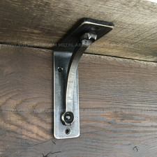 Metal Shelf Bracket 6"x7" Made in USA: Farmhouse Hand Forged Kitchen Corbel